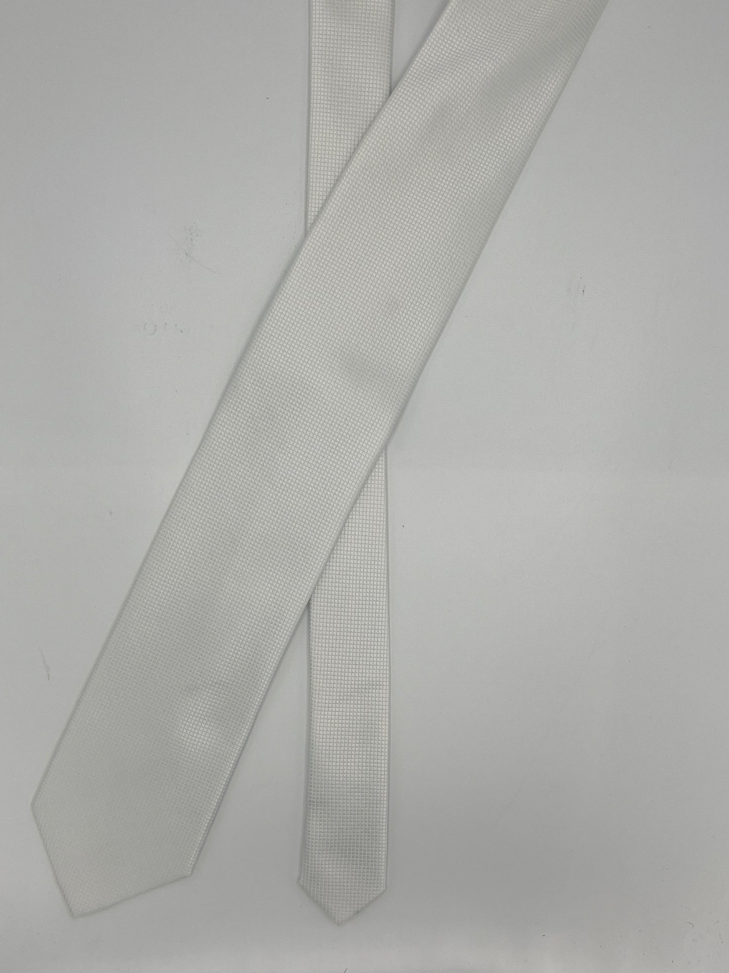 Cravatta in Seta Bianco