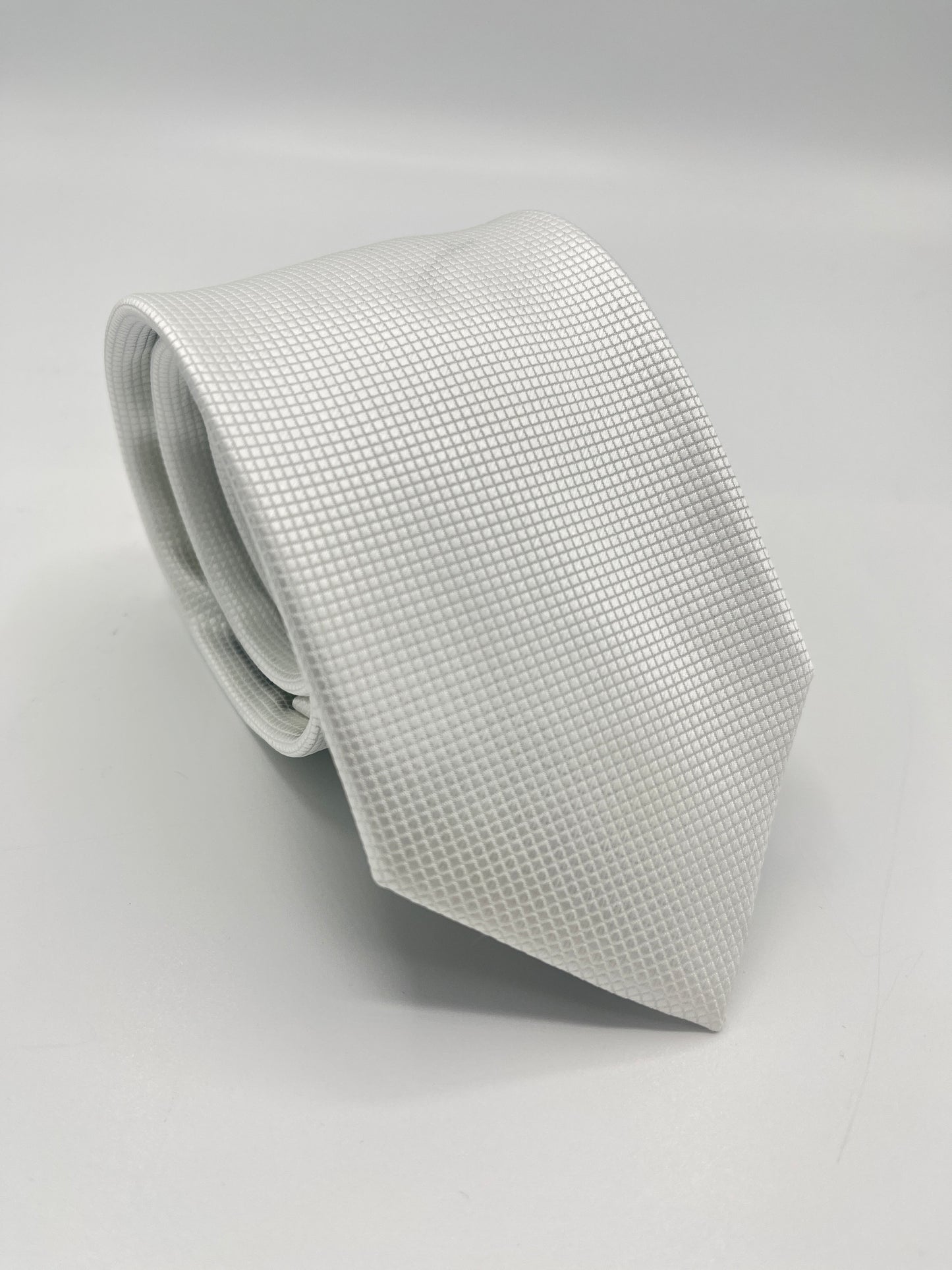 Cravatta in Seta Bianco