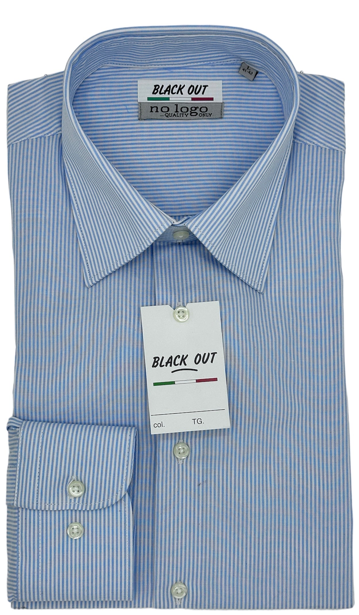 Camicia 1000 righe Azzurro