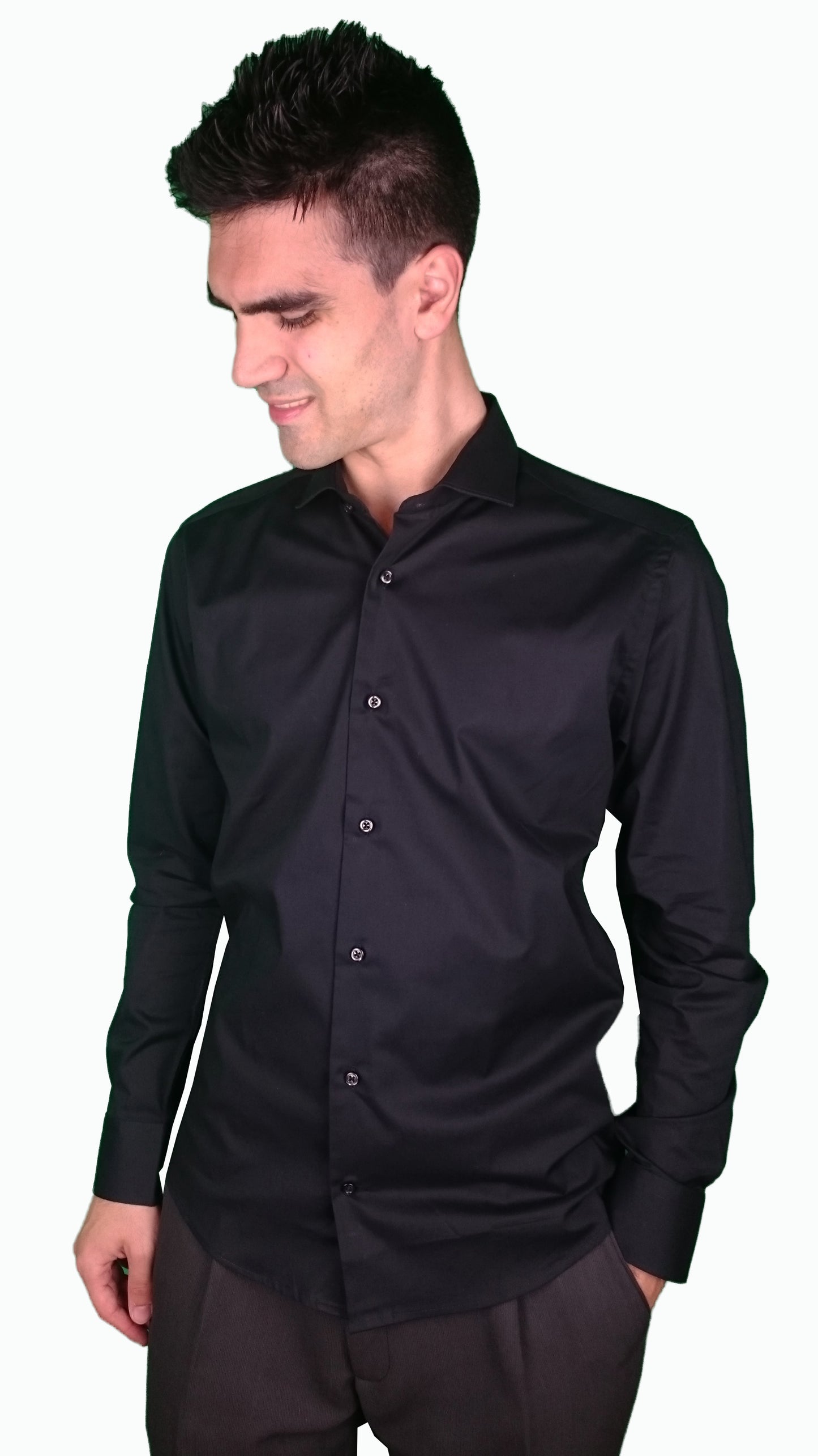 Camicia Slim Fit Nero