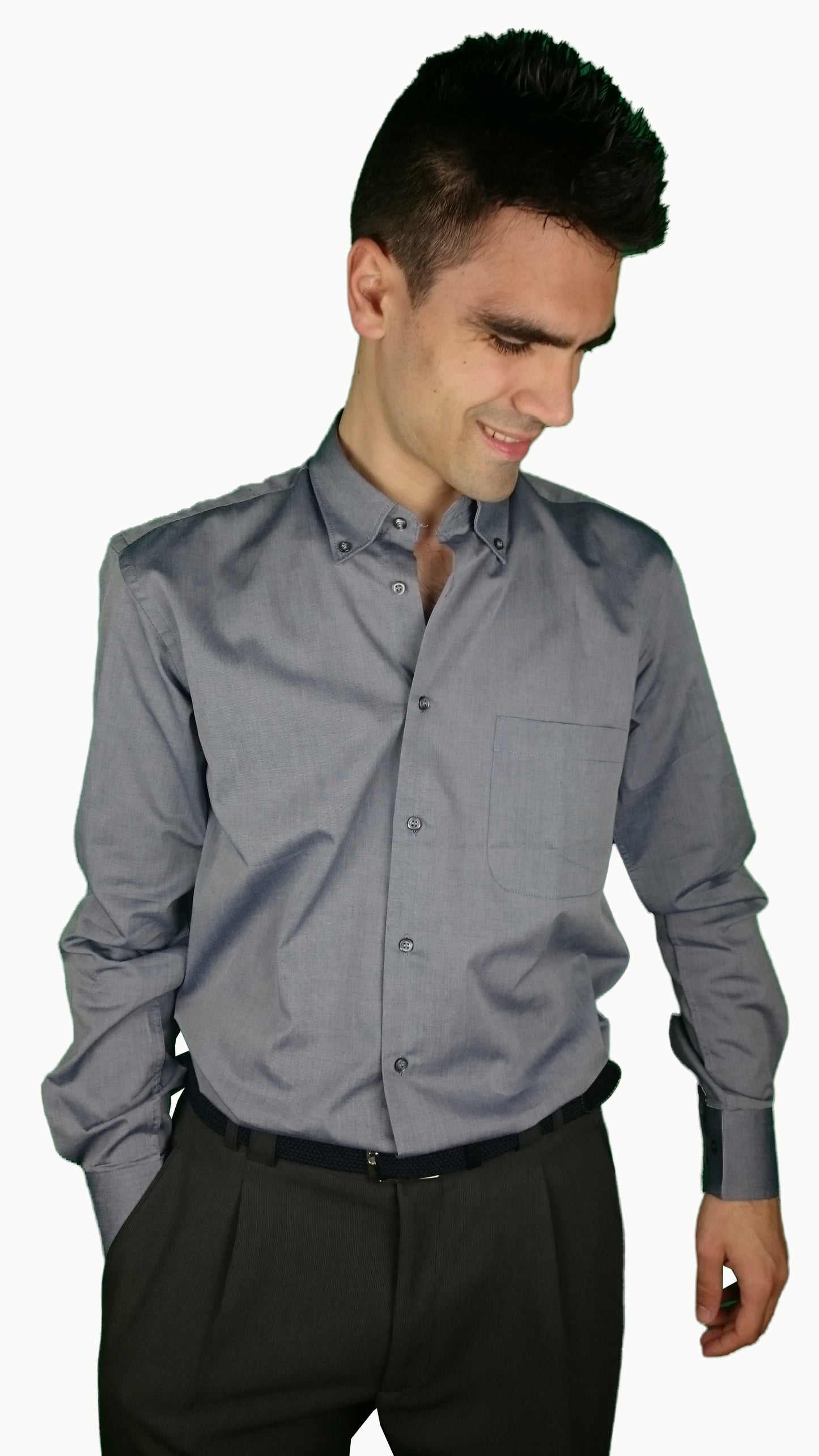 Camicia Fila fil Grigio Scuro (5129)