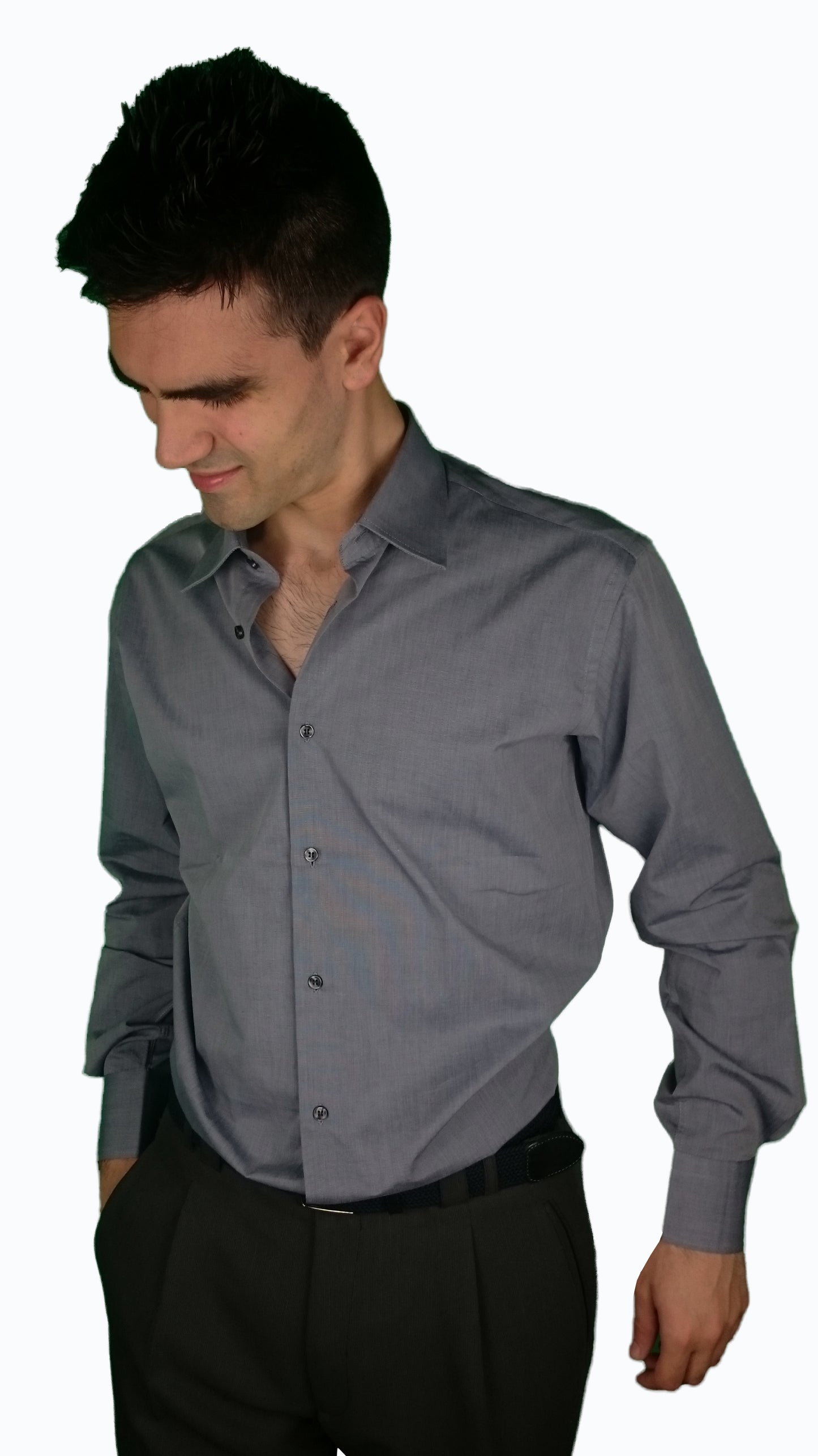 Camicia Fila fil Grigio Scuro (5155)