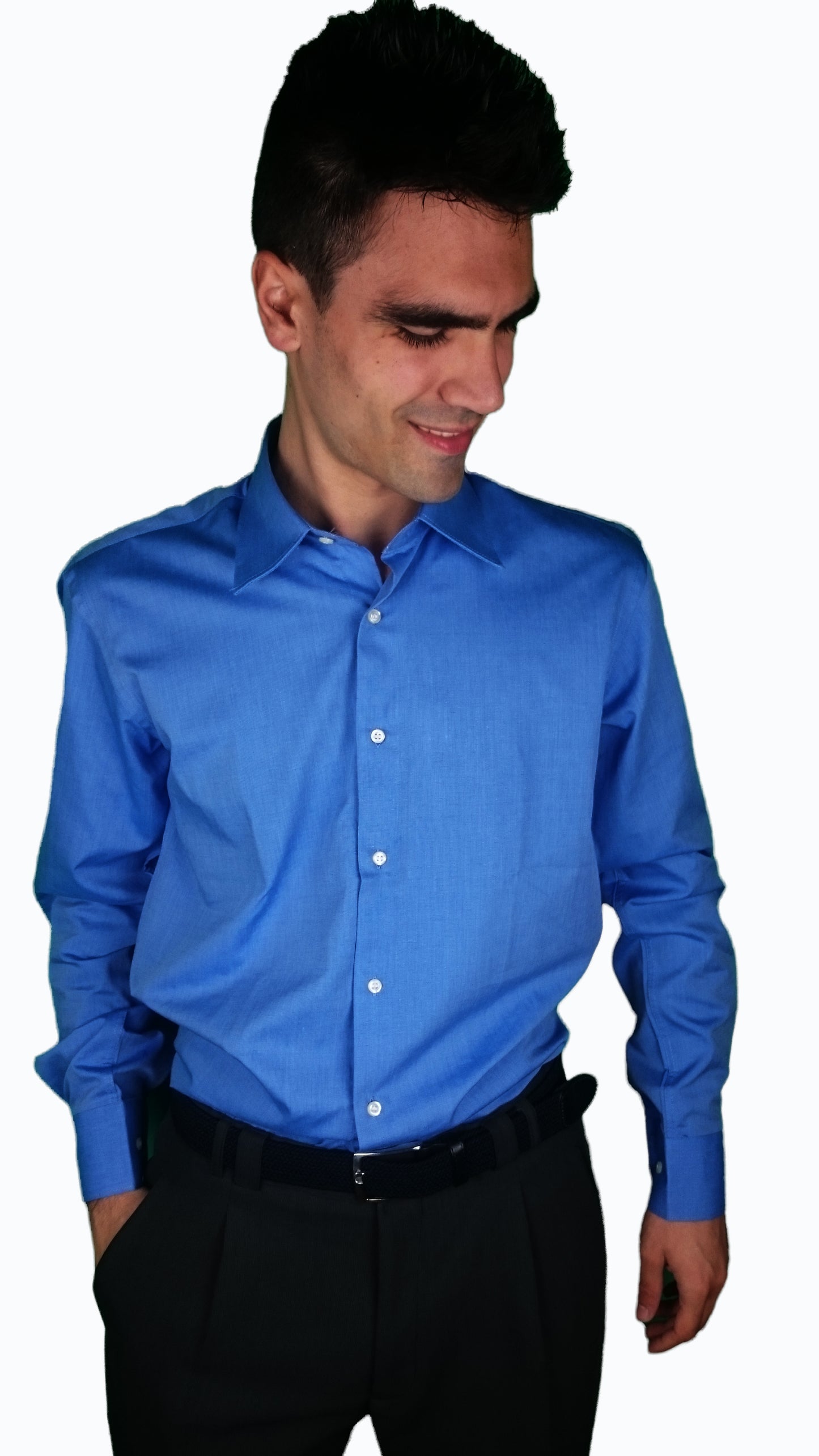 Camicia Fila fil Azzurro