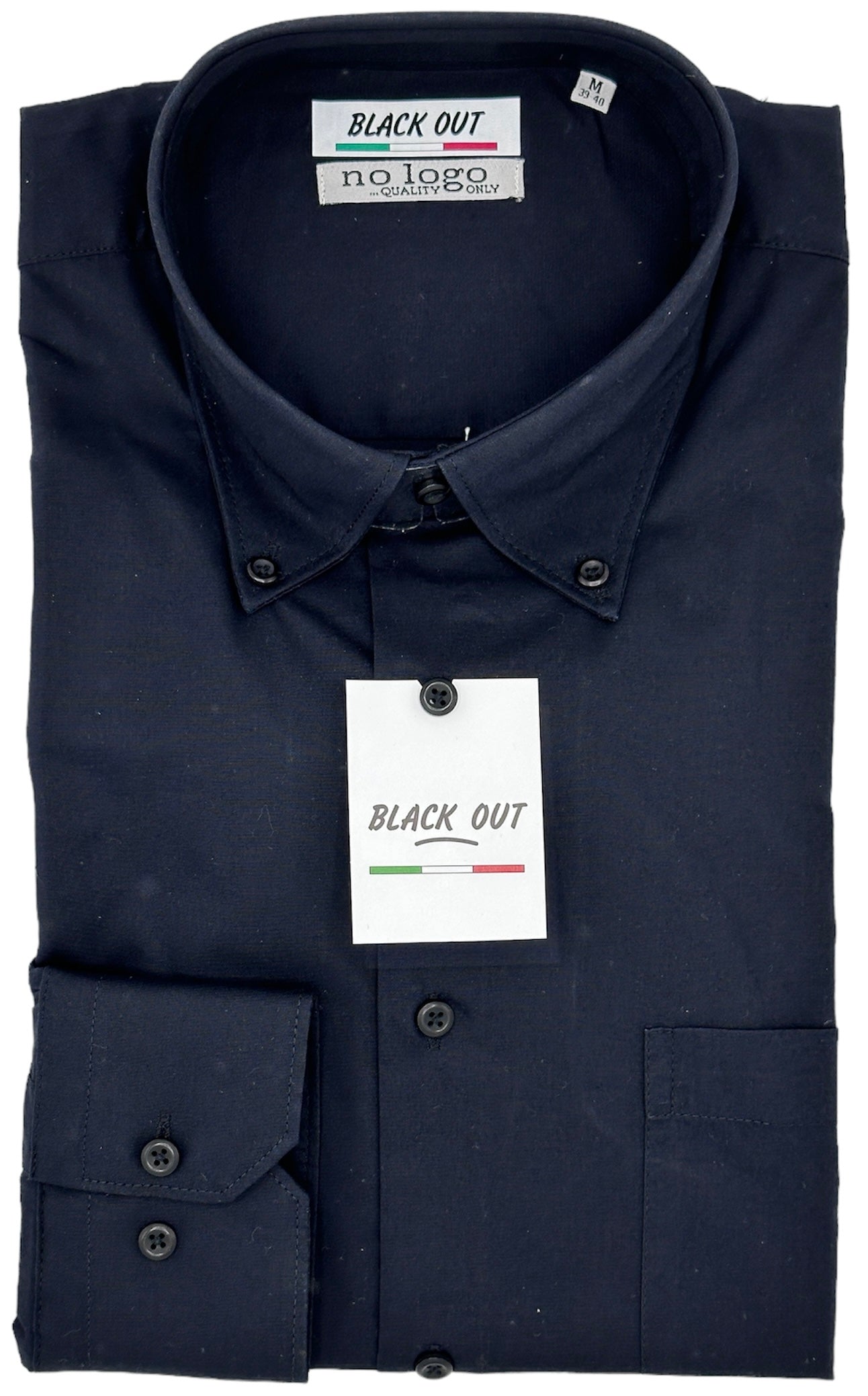 Camicia nero collo bottoni Giglio 5129 col. 10