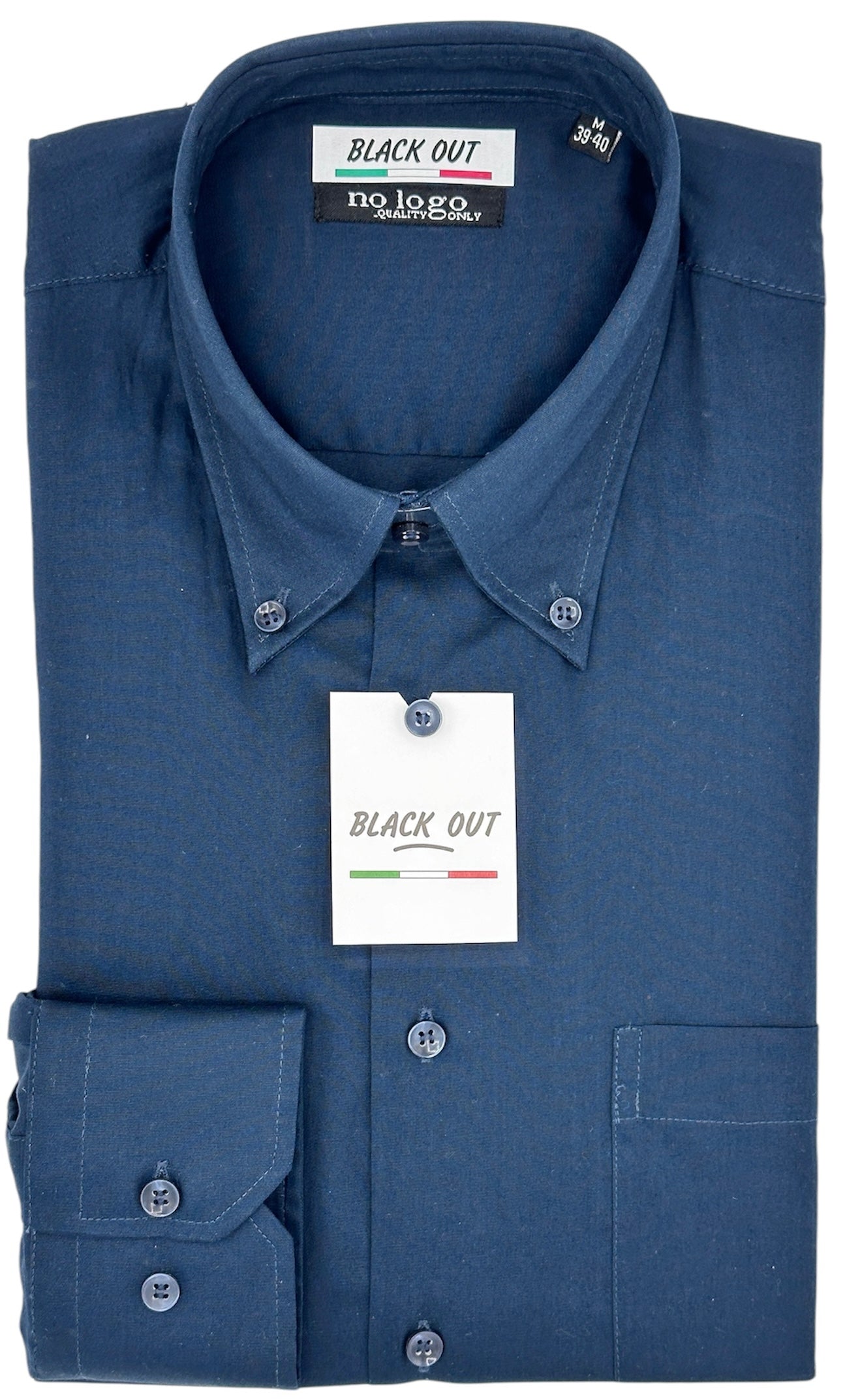 Camicia blù collo bottoni Giglio 5129 col. 51