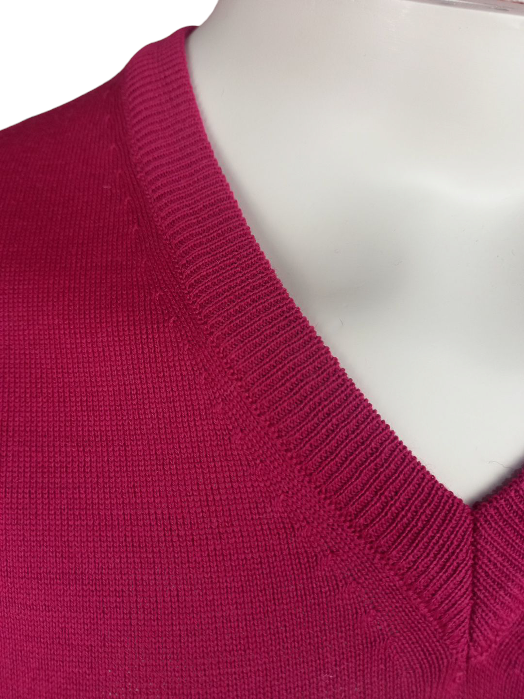 Pullover Scollo V Fuxia (Tom) col. 01