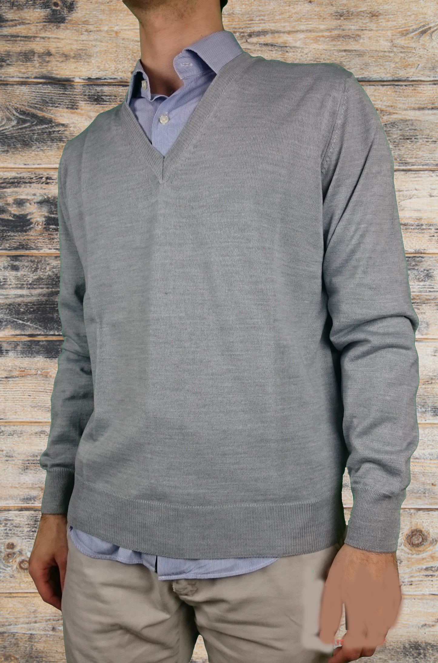 Pullover Grigio Chiaro (Inox)