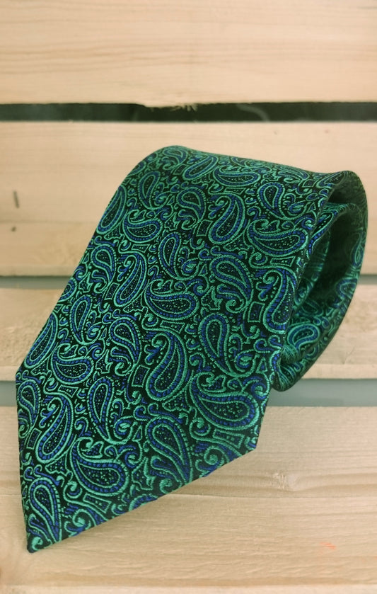 Cravatta Seta Verde S053