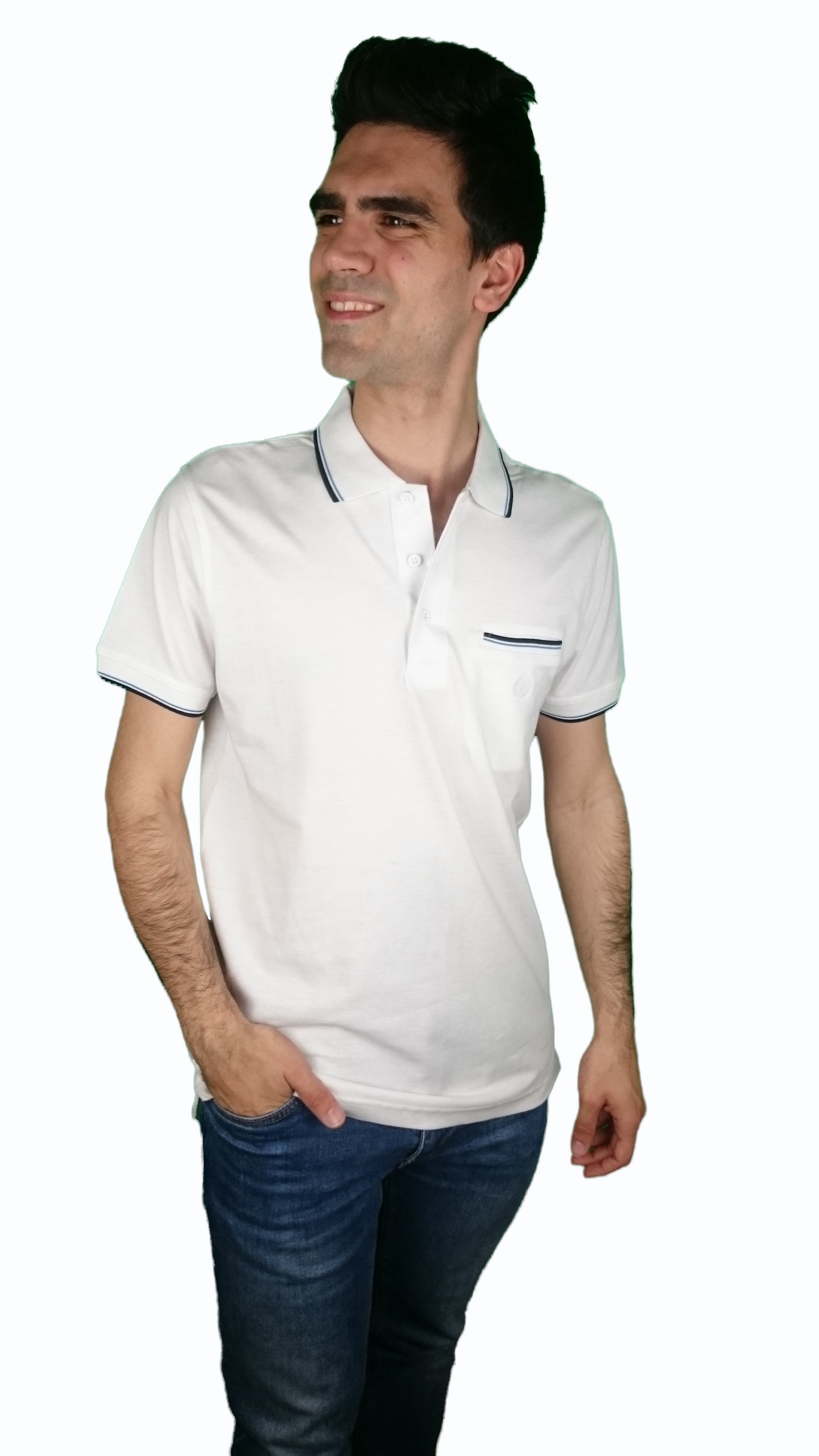 Polo con Taschino 9006 Bianco