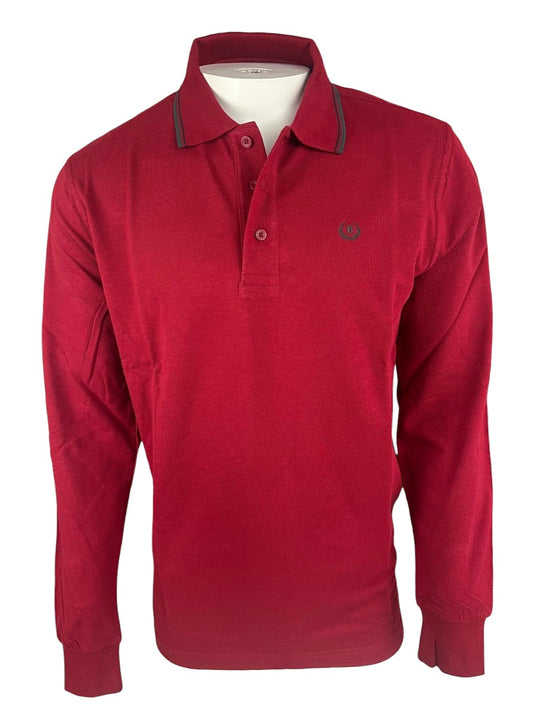 Polo BE BOARD Manica Lunga 9004 Rosso India