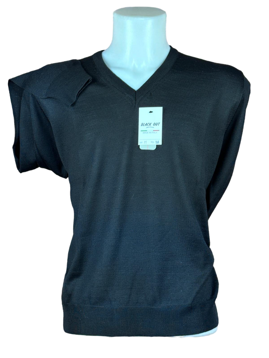 Pullover Scollo V Nero