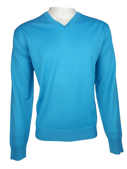 Pullover Scollo V Turchese (Nice) col. 07